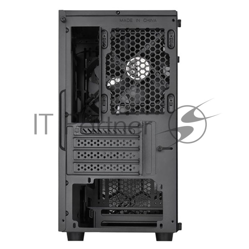 Компьютерный корпус Silverstone SST-PS15B-PRO Precision Mini Tower Micro ATX Computer Case, tempered glass, 2x 120мм ARGb, 1x ARGb Controller, black