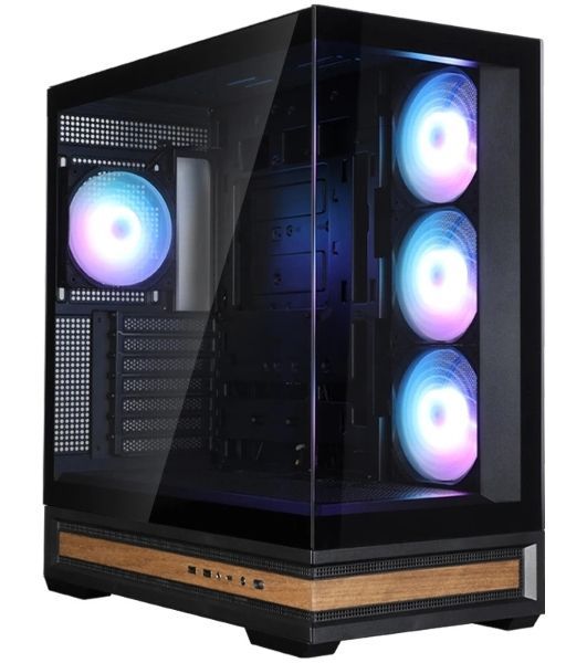 Компьютерный корпус ZALMAN P40 NAMU, ATX, черный, WINDOW, WOODEN ELEMENTS, 2xCombo(2.5” or 3.5”), 1xUSB TYPE-C, 2xUSB 3.0, SIDE 3x120мм ARGb, REAR 1x120мм ARGb