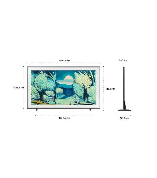 Телевизор Samsung 85" QE85LS03FAUXRU черный Q-LED 120Hz Smart TV