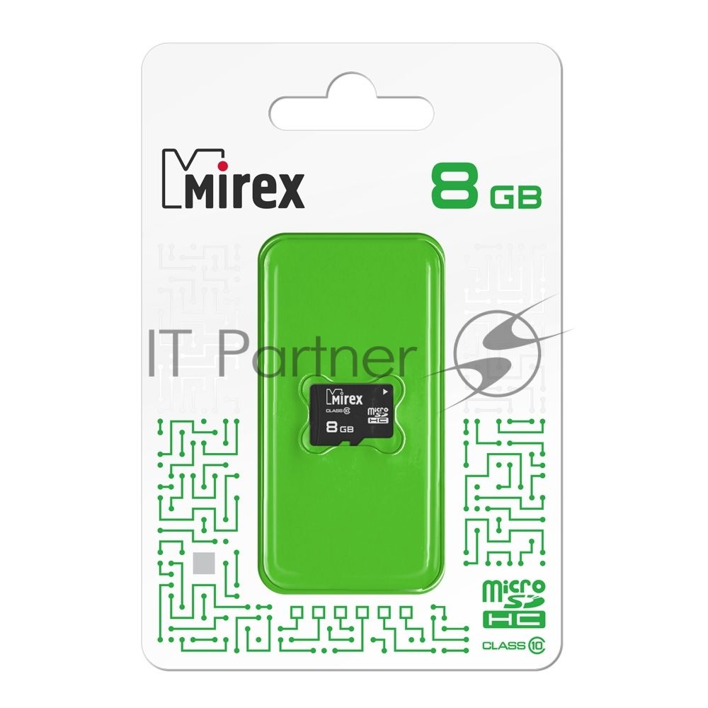 Флеш карта microSD 8GB Mirex microSDHC Class 10