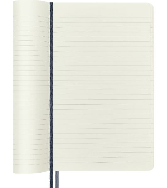 Блокнот Moleskine CLASSIC SOFT EXPENDED QP616EXPB20 Large 130х210 мм, 400 страниц, линейка, мягкая обложка, синий сапфир