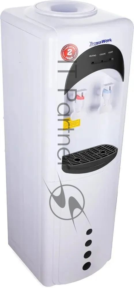 Кулер для воды Aqua Work 17-LDR, верхняя загрузка, нагрев 90 °С, охлаждение 12 °С, белый/черный