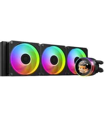 Система водяного охлаждения ID-Cooling SL360 V2 ARGB черный, алюминий/медь, 2500 об/мин, 31 дБ, 4 pin, 350 Вт