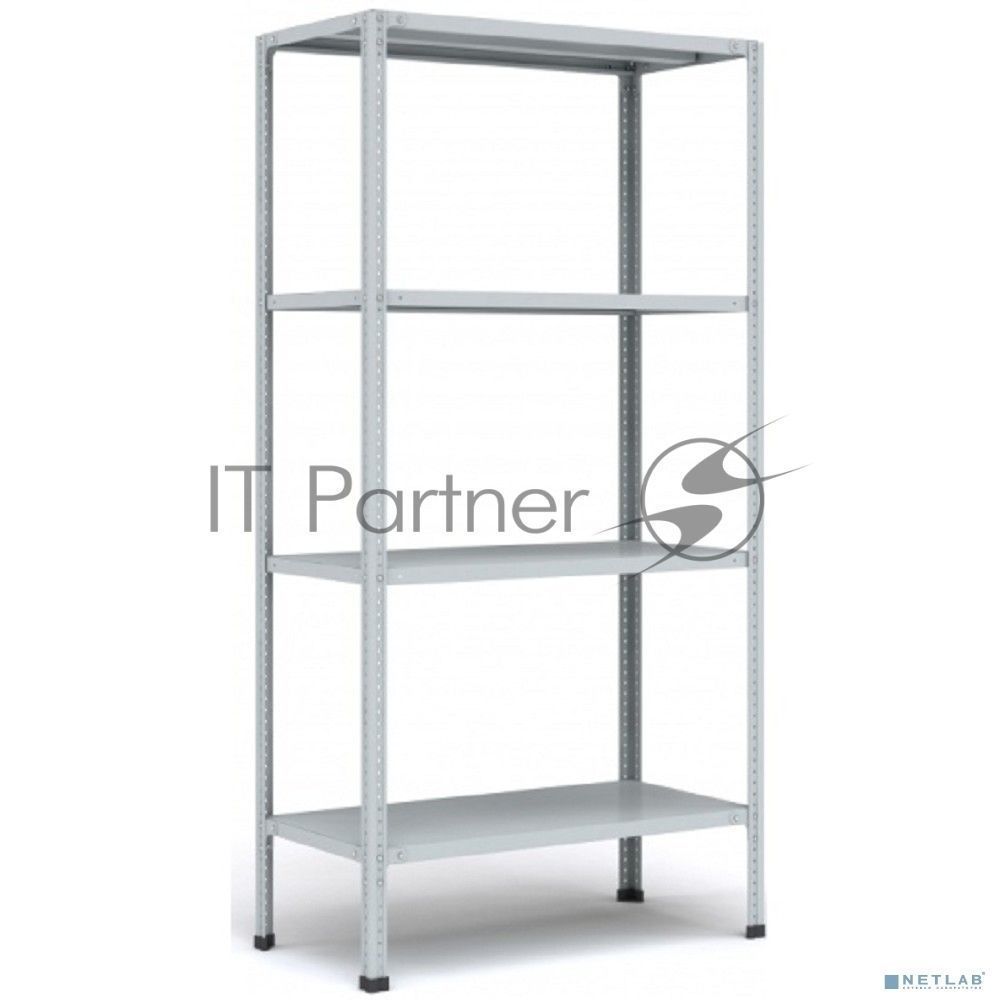 Стеллаж MS 200KD/100x40/4 (Размеры внешние (ВхШхГ) 2000х1000х400 мм, 4 полки, с разборной стойкой) [S24099244402]