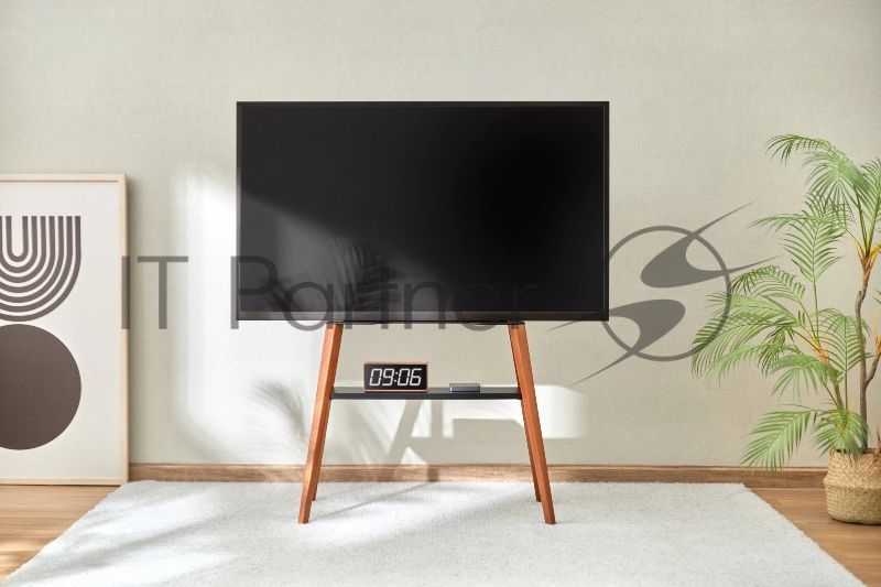 Подставка для телевизора Cactus CS-ST3645BKWN черный/орех, 43"-65" макс. 40 кг, напольный