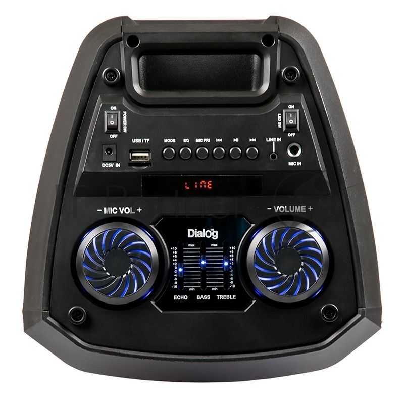 Караоке с микрофоном Dialog Oscar AO-12 1.0, 30W RMS, BT+FM+USB+SD+LED