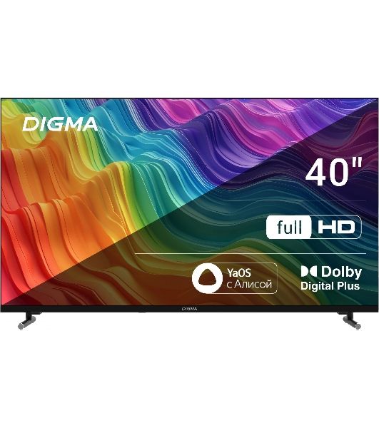 Телевизор Digma 40" DM-LED40SBB33 черный LED FHD 60Hz Яндекс ТВ