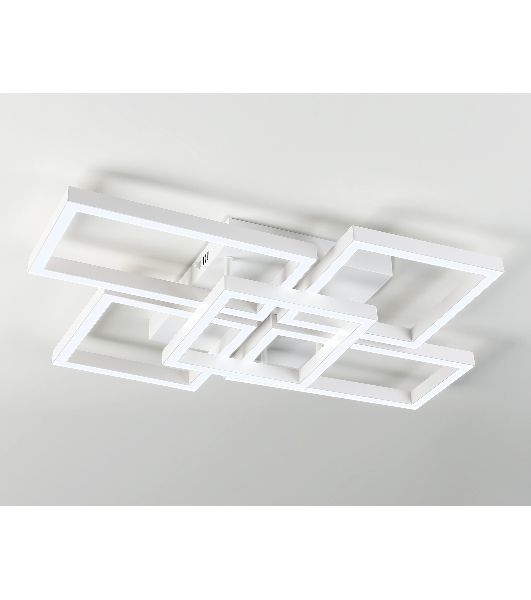 Потолочный светодиодный светильник Ambrella light FA1011/4+1 WH белый 90W 3000K-6400K 710*490*95 (ПДУ ИК)