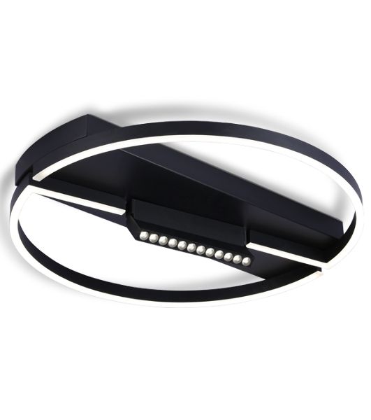 Светильник Ambrella light FL51460/1+1 BK черный  72W 3000K-6400K+4200K D600*110 (ПДУ РАДИО 2.4G)