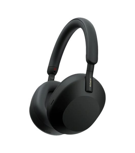 Беспроводные/проводные наушники Sony WH-1000XM5 черный, полноразмерные, Bluetooth + проводной, активное шумоподавление, до 30 ч