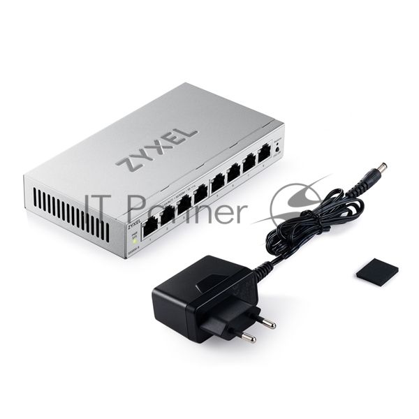 Коммутатор ZyXEL GS1200-8V3-EU0101F, 8×LAN, управляемый