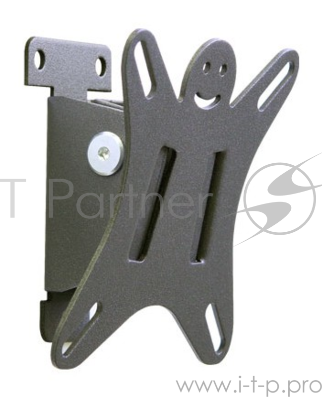 Кронштейн для телевизора Holder LCDS-5002 металлик, 10"-26" макс. 25 кг, настенный, наклон