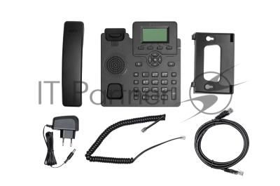 IP-телефон Flat-Phone C10: 2 SIP-аккаунта, 2 порта 10/100BASE-T (RJ-45), ЖК-дисплей, PoE, адаптер питания 220В