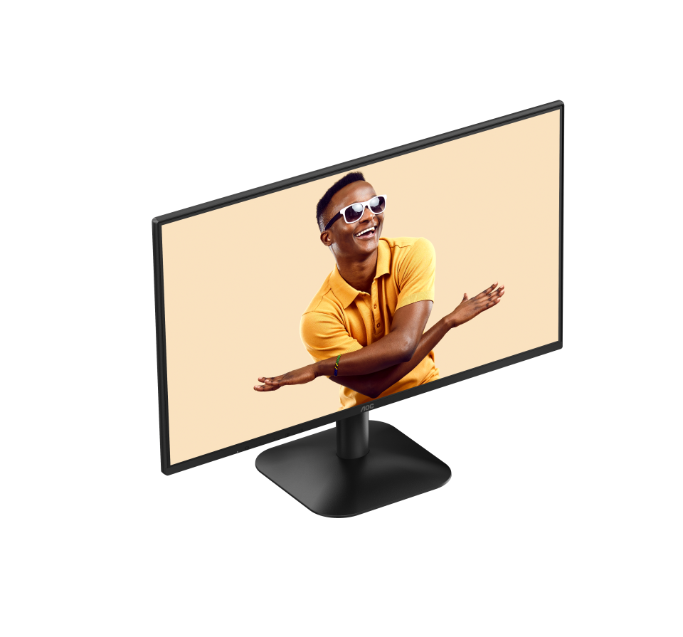 Монитор 23.8" AOC 24B31H IPS 1920x1080, 120 Гц, 4 мс (1 мс MPRT), 16:9, 300 кд/м², VGA, HDMI 1.4, 3.5 Jack, динамики (2x2 Вт), HDR10, Adaptive-Sync, черный