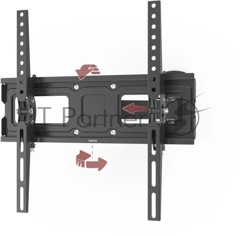 Кронштейн для телевизора Hama 00220832 черный 32"-65" макс.30кг настенный поворотно-выдвижной и наклонный