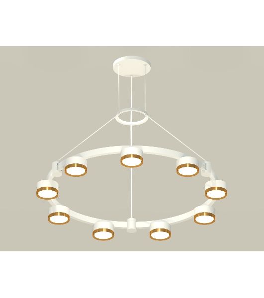 Светильник Ambrella light XR92031802/9 SWH/PYG белый песок/золото желтое полированное GX53 (A9203, C9241, N8124)