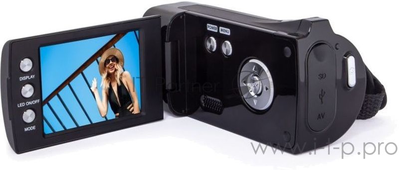 Видеокамера Rekam DVC-360 черный IS el 3" 1080p SDHC+MMC Flash/Flash