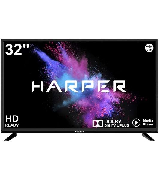 Телевизор Harper 32" 32R690T черный LED HD 60Hz
