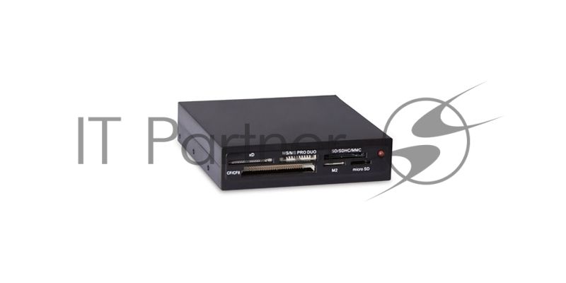 Кард-ридер Ginzzu USB 2.0 Card reader SD/SDHC/MMC/MS/microSD/xD/CF, 3.5" черный GR-116B
