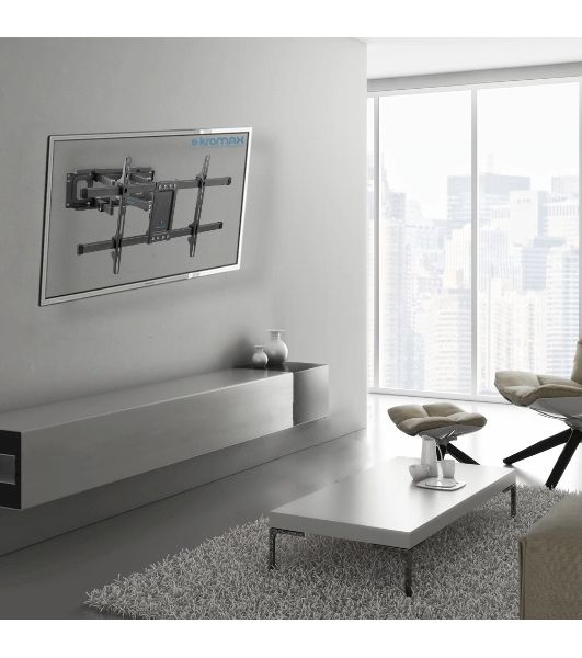 Кронштейн для телевизора Kromax CORBEL-8, 32"-75", макс. 55кг, настенный, серый