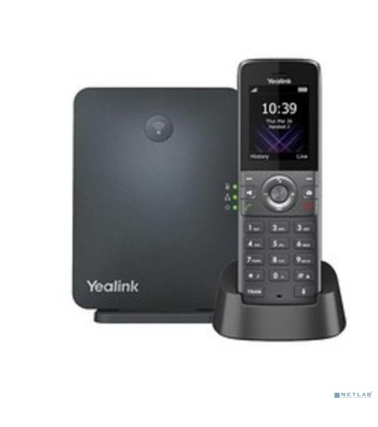 Телефон DECT-трубка Yealink W73P DECT (база W70B+трубка W73H) до 10 SIP-аккаунтов, до 10 трубок на базу, до 20 одноврем. Вызовов