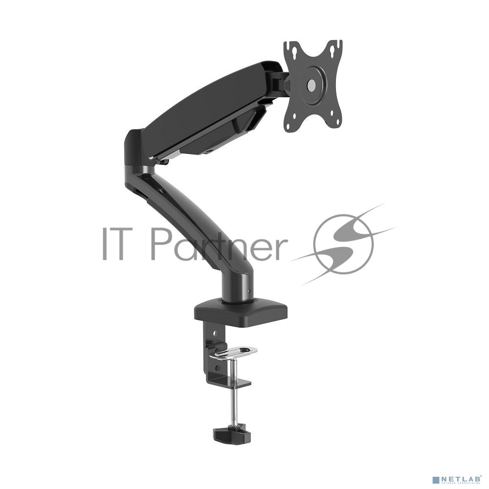 Настольное крепление Wize WDA1-32 для одного монитора 14"-32", газовая пружина, VESA 75x75, 100x100, черный