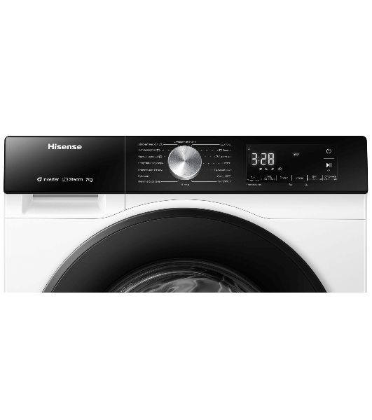 Стиральная машина Hisense WF3S7021BWU белый, загрузка фронтальная 7 кг, 1200 об/мин, класс A+++