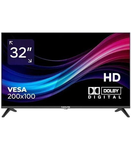 Телевизор NOVIS 32" NTV-H3206T черный DLED HD 60Hz