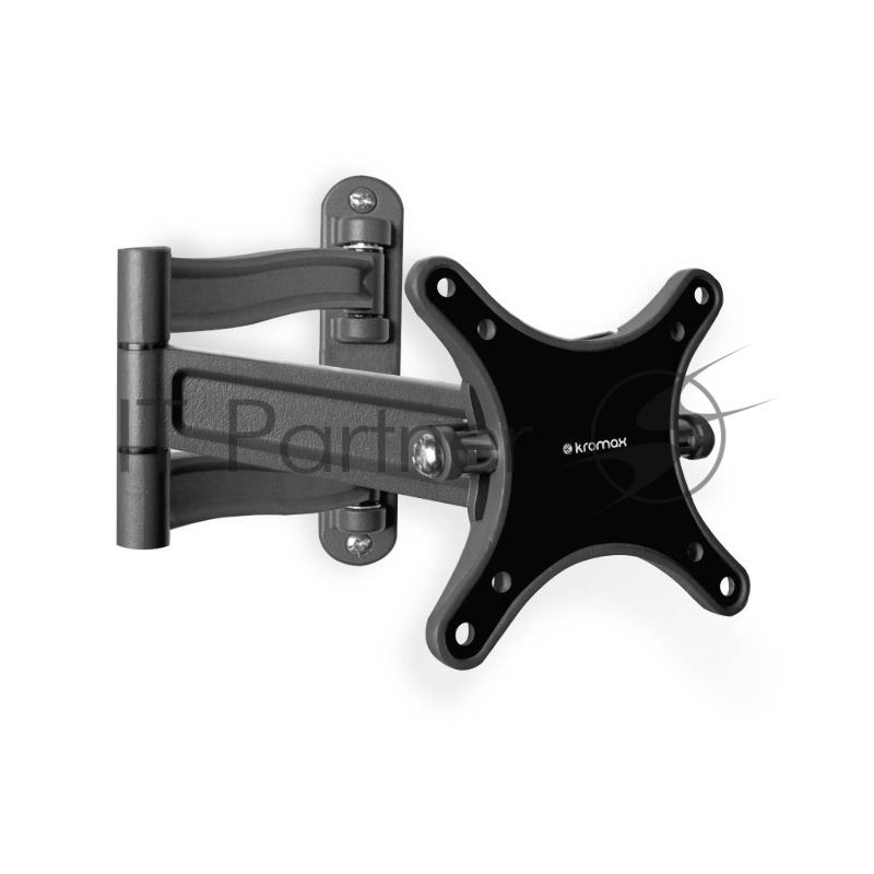 Кронштейн для телевизора Kromax TECHNO-1 темно-серый, 10"-26" макс. 15 кг, настенный, поворот и наклон