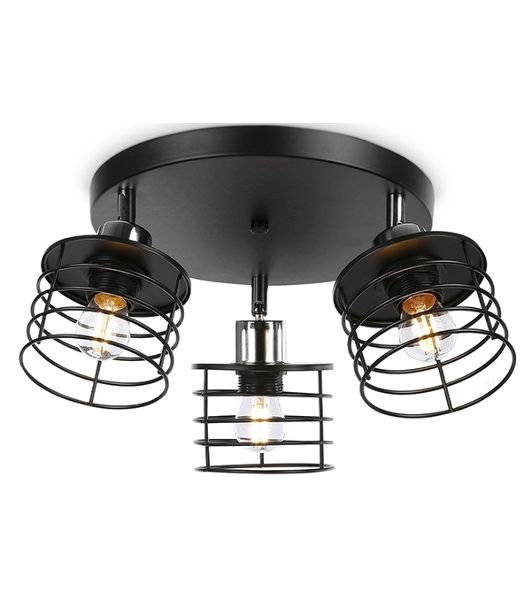 Светильник Ambrella light TR8092/3 BK/CH черный/хром E27*3 max 40W D372*190