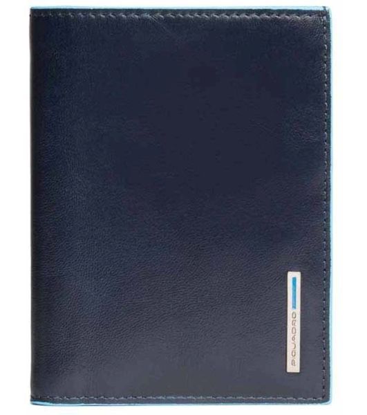 Кошелек мужской Piquadro Blue Square PU1393B2/BLU2, натур.кожа, темно-синий