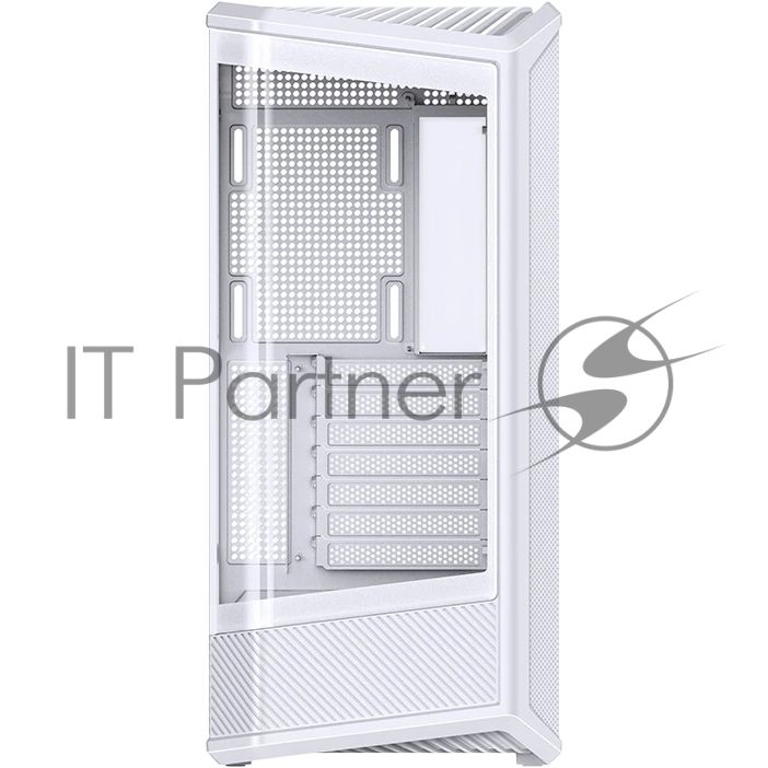 Корпус без блока питания Case JONSBO D400, Midi-Tower, TG, no fan, 2xUSB-A 3.0 + 1xUSB-C 3.2, ATX, mATX, mITX White