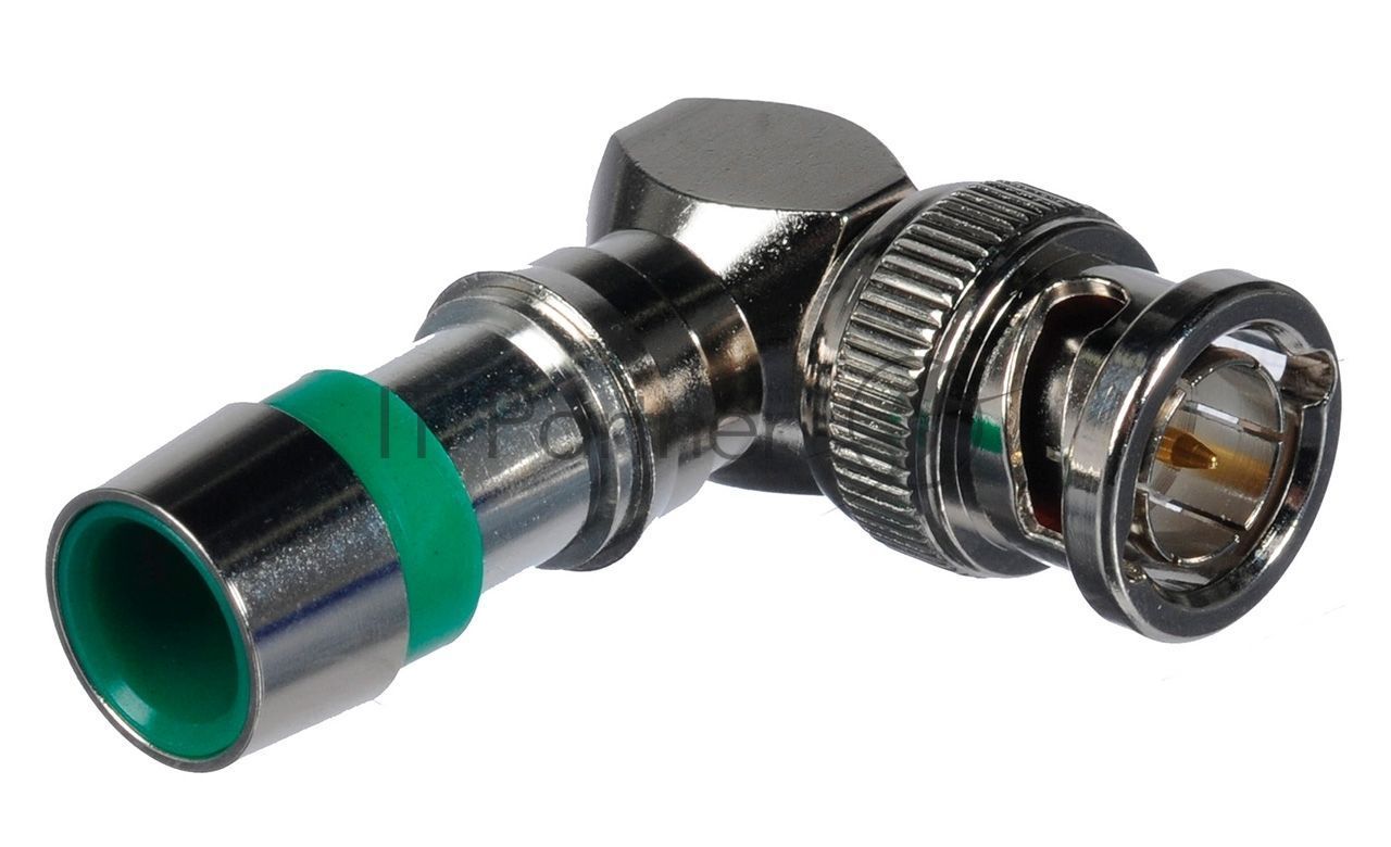 Разъемы Kramer Electronics CC-BNC-R6 (CON-COMP-BNC/M/RA/RG-6) BNC угловые компрессионные для коаксиального кабеля RG-6 (BC-1X)