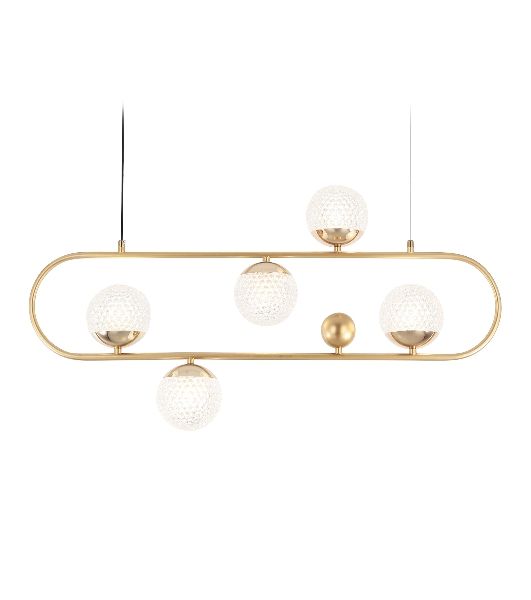 Светильник Ambrella light TR5433/5 GD золото G9/5 max 40W 780*110*1000