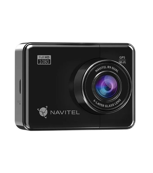 Видеорегистратор Navitel R9 DUAL, 1920x1080, 2.7", с камерой заднего вида, GPS, Wi-Fi, G-сенсор, датчик движения, GPS-информатор