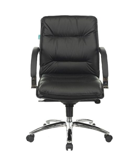 Кресло Бюрократ T-9927SL-LOW/BLACK черный, кожа