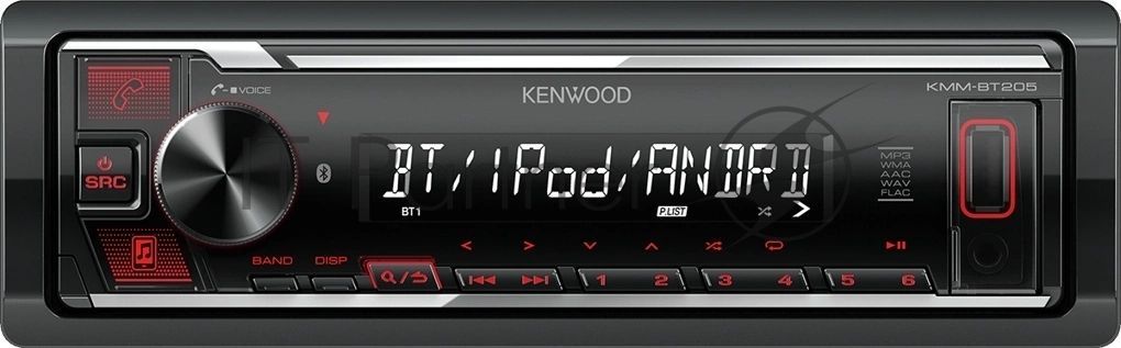 Автомагнитола Kenwood KMM-BT205 1DIN 4x50Вт