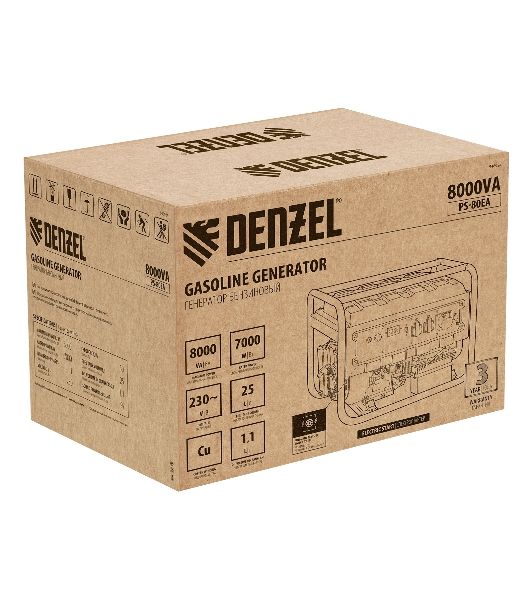 Электрогенератор бензиновый Denzel PS 80 EA, 8 кВт, 85 дБ, 90 кг