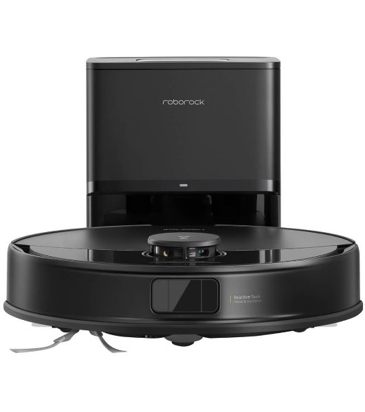 Робот-пылесос Roborock Q8 Max Pro Plus черный, 5200 мАч Li-ion, уборка сухая/влажная, пылесборник контейнер 0,5 л
