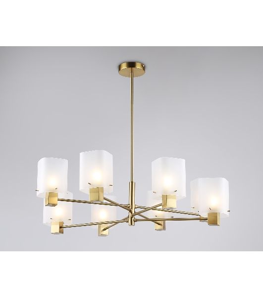 Люстра Ambrella light LH57033/8 BS/SM латунь/дымчатый E14/8 max 40W D830*710