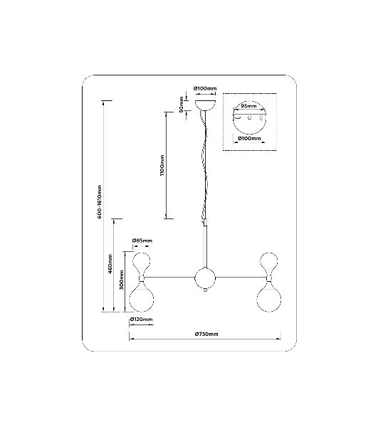 Люстра Ambrella light LH51051/20 GD/FR золото/белый матовый G9*20 max 28W D750*460