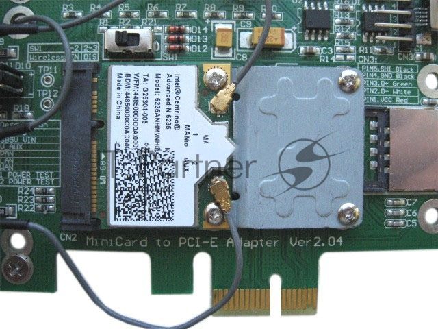 Удлинитель-адаптер для mini PCI-E контроллеров Half size то Full size