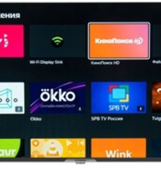 Телевизор Hyundai 43" H-LED43BU7012 черный LED 4K UHD 60Hz Smart TV YaOS 2GB/32GB