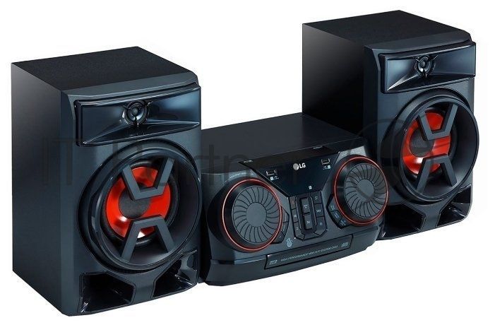 Музыкальный центр LG CK43 Мидисистема, мощность 300 Вт, DVD, FM, MP3, Воспр. с USB 2, HDMI, Bluetooth, аудиовход, Karaoke Star, Wireless Party Link
