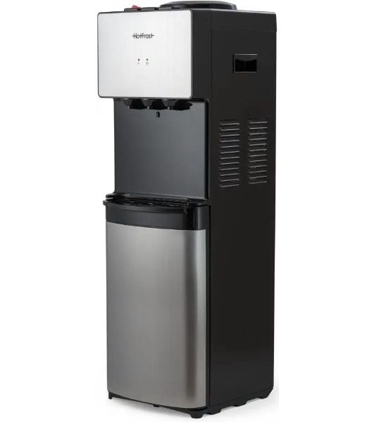 Кулер для воды Hotfrost V400BS, верхняя загрузка, нагрев 90 °С, охлаждение 10 °С, серебристый/черный