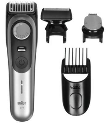 Триммер Braun BT9520 серебристый (насадок в компл:4шт) Триммер Braun BT9520 серебристый (насадок в компл:4шт)