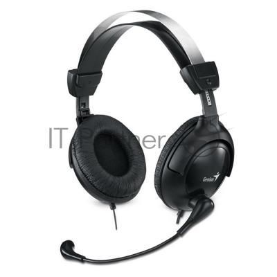 Наушники с микрофоном Genius HS-505X черный 1.5м