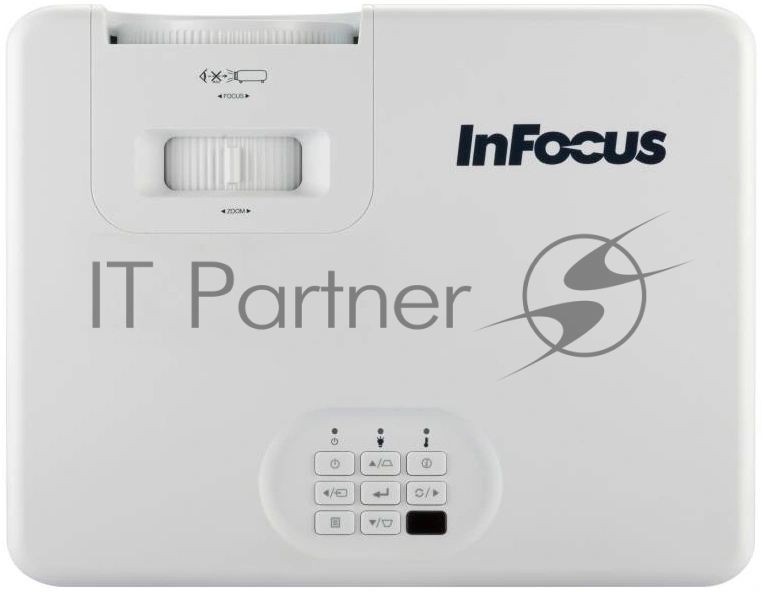 Лазерный проектор InFocus [IN1008SL] DLP, FullHD, 4500 lm, 3 500 000:1, 1.481.62:1, HDMI x2 (1.4, 2.0), VGA in/out x1, RS232 x1, Audio out, USB-A x1 (питание), 1х15w, 2,9 кг, белый