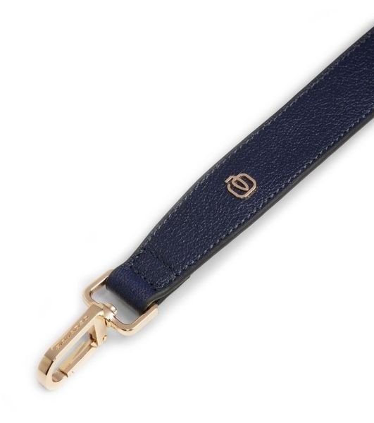Деловая сумка женская Piquadro Patricia CA4098W140/BLU с отделением для ноутбука 14" синяя натур.кожа