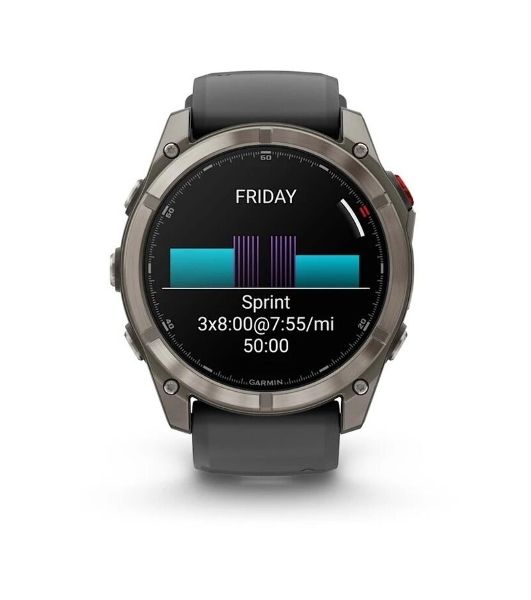 Умные часы Garmin Fenix 8 Pro 51mm AMOLED, 1.4" AMOLED, ANT+, Bluetooth, Wi-Fi, NFC, 10 ATM, серебристый / желтый